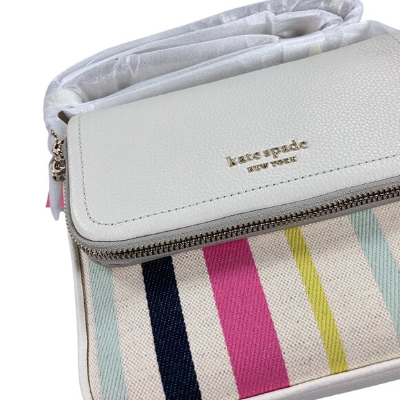 Kate spade Run Around Breezy Stripe Crossbody Bag NEW - Picture 2 of 9